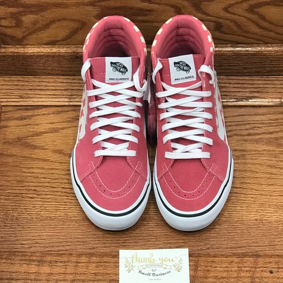 Vans Sk8 Hi Pro Checkerboard Desert Shoes - Picture 4 of 8